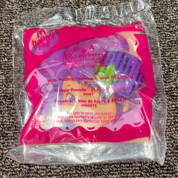 Mcdonald's 2009 Strawberry Shortcake Plum Pudding Notebook Happy Meal Toy NWT - Picture 1 of 5